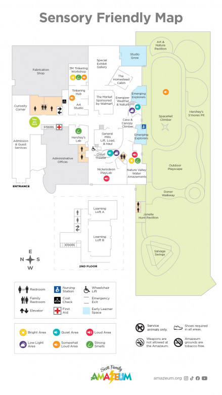 2023 Digital Board Amazeum Sensory Friendly Map Vertical