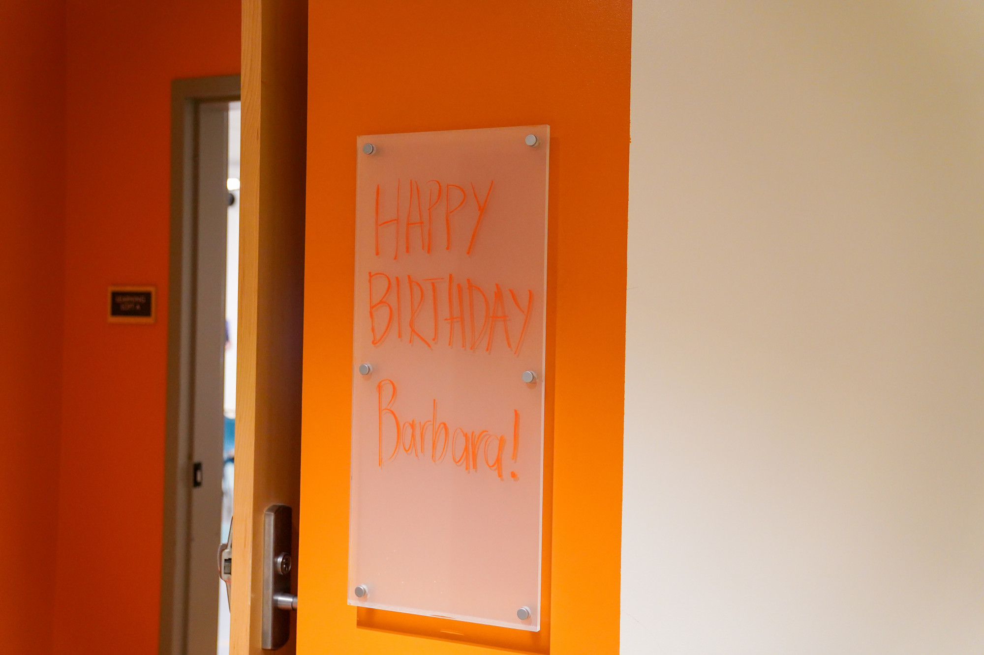 Barbara birthday sign