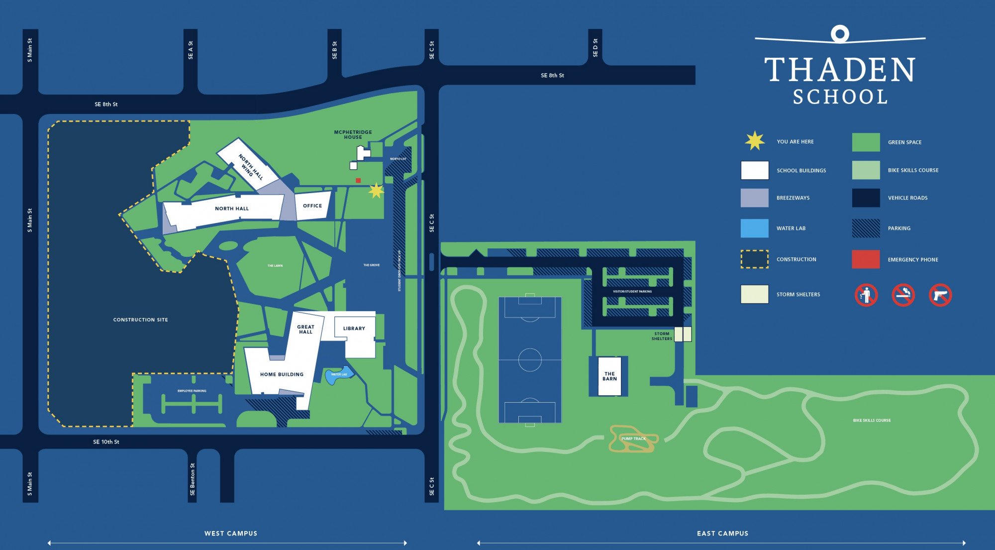 Thaden School Campus Map