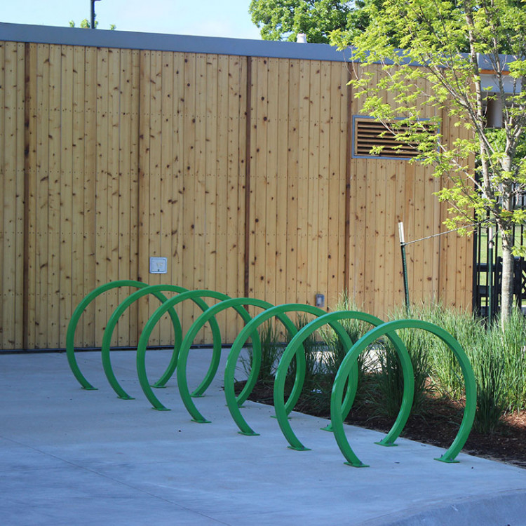 Green Bike Rack